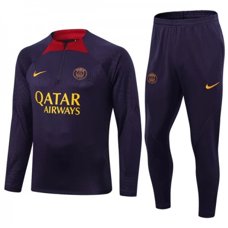 Paris Saint Germain Quarter Zip Purple Version Sudadera De Entrenamiento Trajes 2023-24 - Hombre